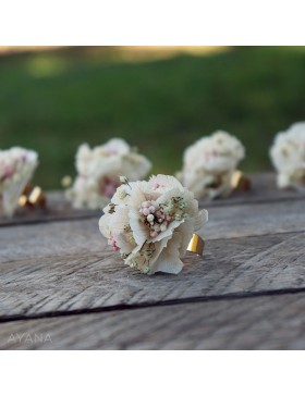 Bague en fleurs eternelles pia