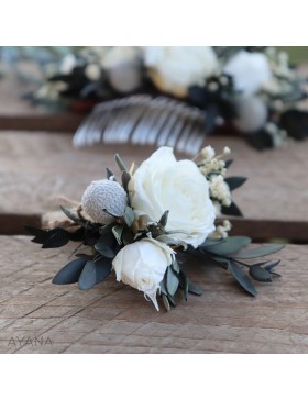 Boutonniere en fleurs eternelles evidence