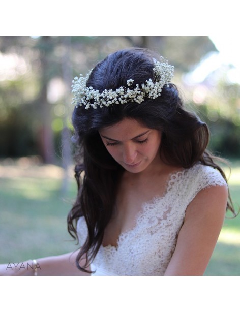 Couronne de fleurs éternelles lucie