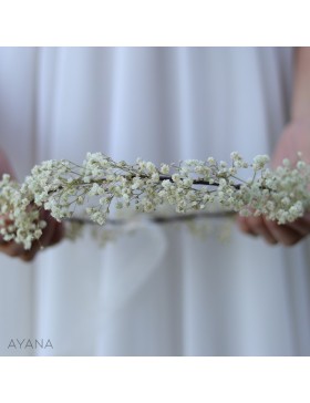 Couronne en fleurs eternelles lucie