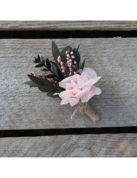 Boutonniere fleur honneur rose