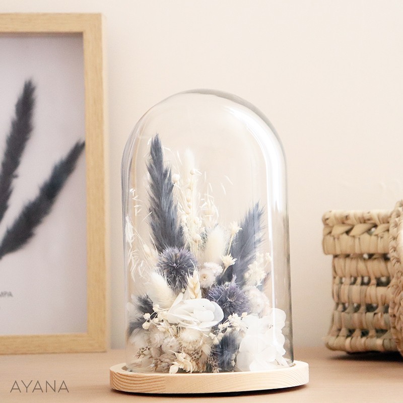 Cloche fleurs graphisme vegetal