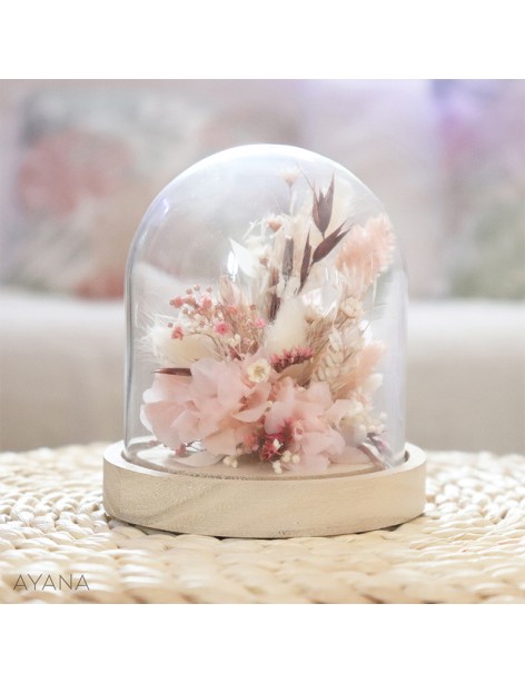 Cloche en fleurs esprit boudoir