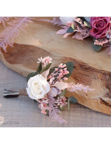 Boutonnière "Romantisme"