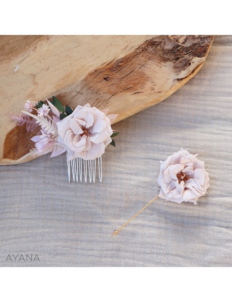 Broche fleurs ROSA