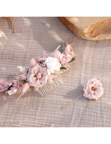 Broche en fleurs ROSA