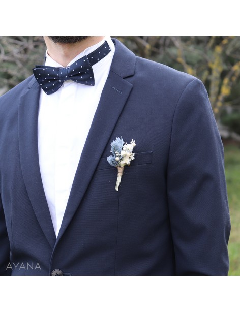 Boutonniere fleurs eternelles ODYSSEE