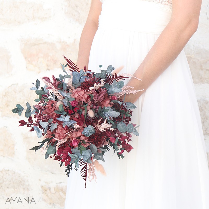 Bouquet en fleurs stabilisees GRENADE