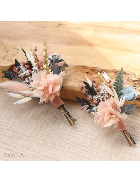 Boutonniere de fleurs CHARME