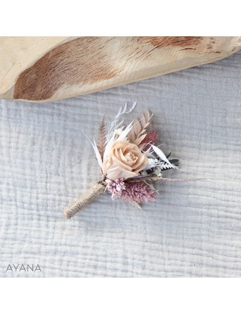 Boutonniere fleur DELICATESSE