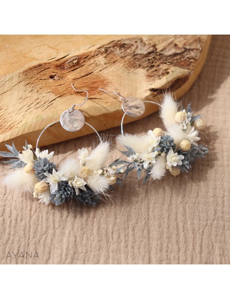 Boucles fleurs sechees OCEANE