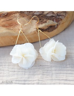 Boucles oreilles en fleurs Eve