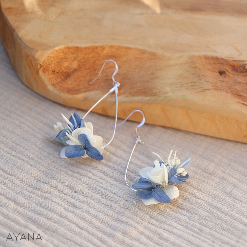 Boucles oreilles en fleurs SERENA