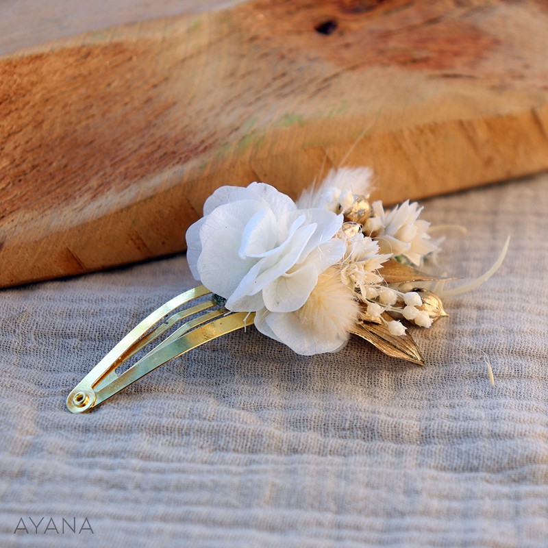 Barrette a cheveux fleurs ISABEL