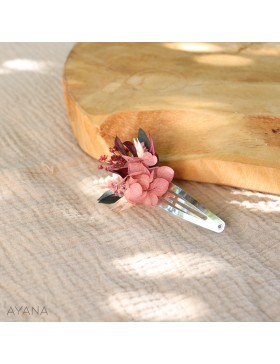 Barrette en fleurs stabilisees GENA