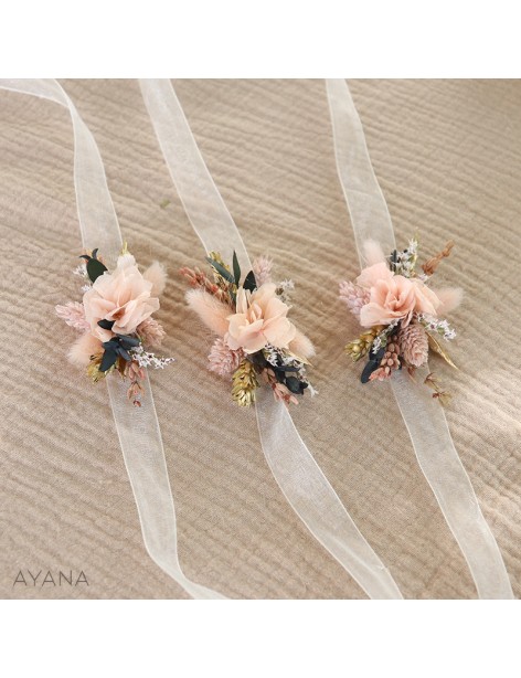 BRACELET de fleurs stabilisees CHARLENE