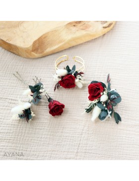 Boutonniere fleurs NOCTAMBULE