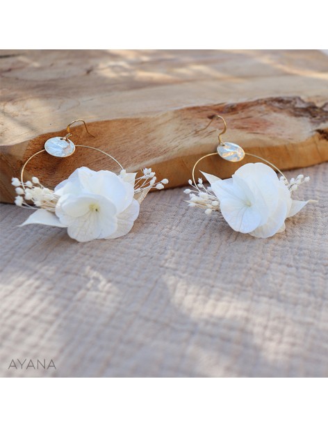 Boucles oreilles en fleurs GWENAELLE