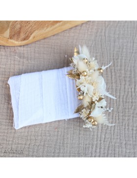 Boutonniere pochette fleurs sechees INSPIRATION