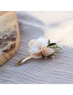 Barrette clic clac fleurs COLINE