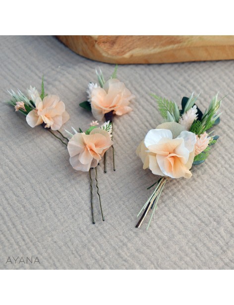 Boutonniere fleurs COMPASSION