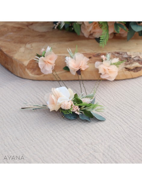 Boutonniere en fleurs eternelles COMPASSION