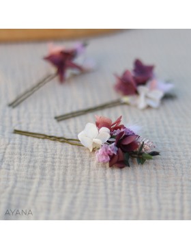 Epingle à cheveux fleurs eternelles ANNA