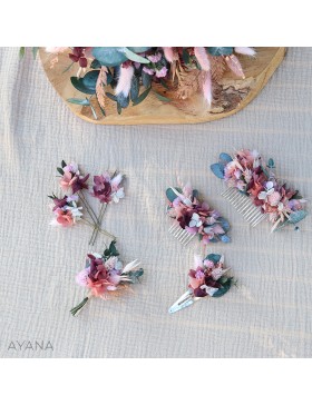 Boutonniere en fleurs eternelles AMABILITE