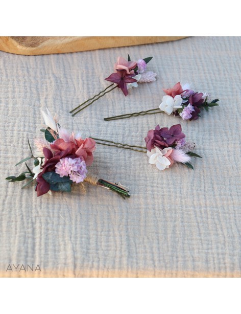 Boutonniere en fleurs AMABILITE