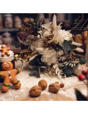 Bouquet fleurs eternelles VIENNE